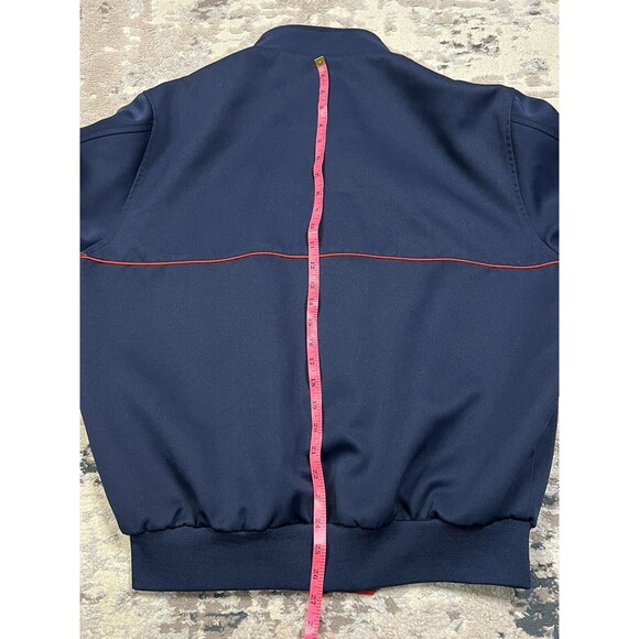Vtg 70's Marv Holland Canada Bomber Pleated Jacket Sz Large Retro Pocket Flap - Picture 10 of 13